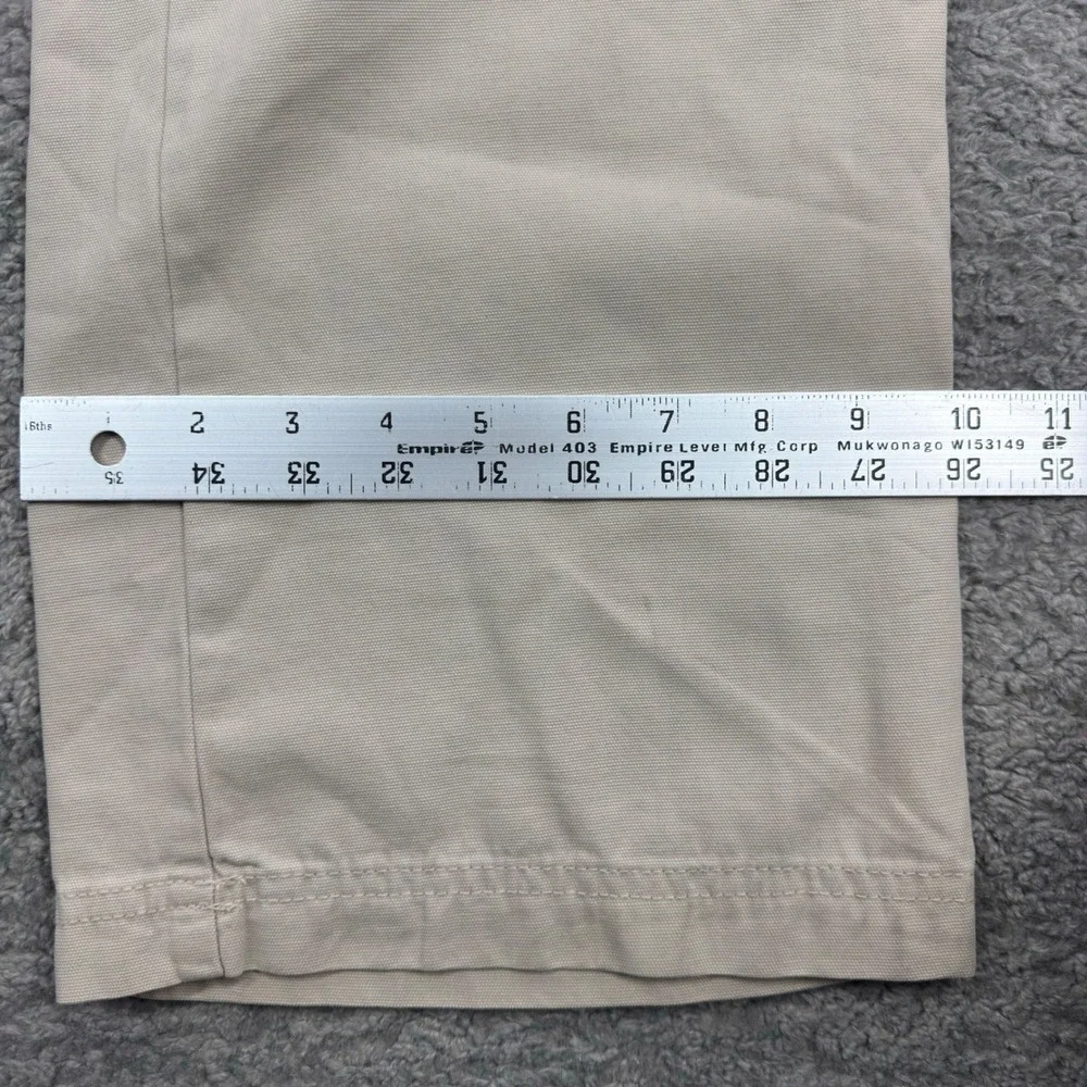Columbia Mens 36x34 Roc Pants‎ Tan Khaki Cotton Canvas Straight Leg AM8564 FLAW